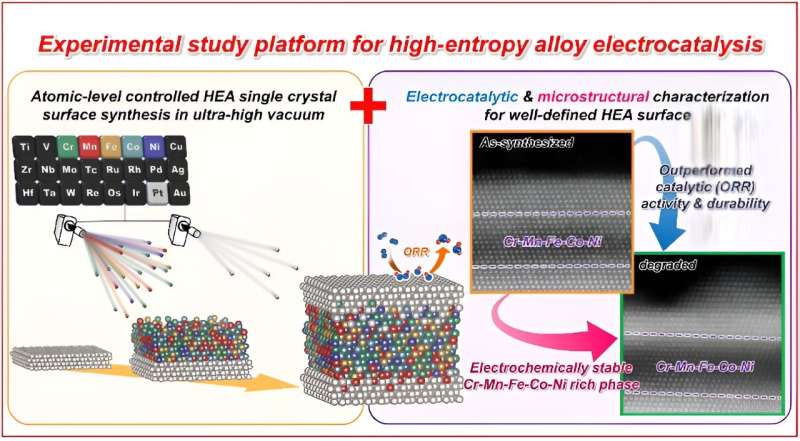 研究人员揭示了研究高熵合金电催化性能的强大平台